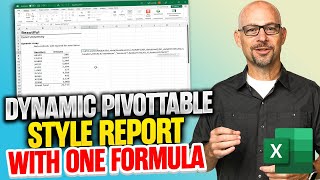 Advanced Excel Tips How to Create a Dynamic PivotTable Style Report with One Formula [upl. by Anohr]