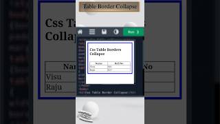 𝐂𝐬𝐬 𝐓𝐚𝐛𝐥𝐞 𝐁𝐨𝐫𝐝𝐞𝐫 𝐂𝐨𝐥𝐥𝐚𝐩𝐬𝐞  table border collapse colors style css html Educationslearning [upl. by Aikram]