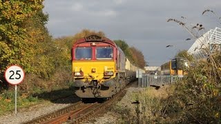 66079 amp 66086 at Chapel Road with quotThe Andover Fistquot  051116 [upl. by Brenk]