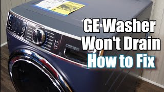 GE Front Load Washer Wont Drain or Spin  Ideas to Troubleshoot amp Fix [upl. by Annairda]