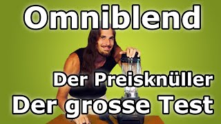 Omniblend V  der günstige Hochleistungsmixer Der grosse Test Die Alternative zum Vitamix [upl. by Ennahtebazile]