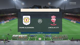 Crewe Alexandra vs Lincoln City 22072023 Club Friendlies FIFA 23 [upl. by Eisdnil]