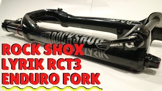 Solid Enduro Fork  Rockshox Lyrik RCT3 35mm Fork Weight and Review [upl. by Aneliram750]