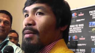 Manny Pacquiao on Bradley vs Marquez 5050 fight amp Matthysse [upl. by Autrey753]