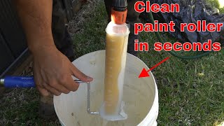 How to clean a paint roller the easy way [upl. by Marcel]