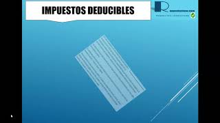 Impuestos Deducibles [upl. by Hoenack]