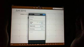 Apple iPad Review Teil 7 Kalender Kontakte Notizen [upl. by Notneiuq971]