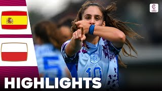 Spain vs Poland  Highlights  U17 Womens European Championship 09052024 [upl. by Iloj]