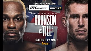 UFC VEGAS 36 LIVE BRUNSON VS TILL LIVESTREAM amp FULL FIGHT NIGHT COMPANION [upl. by Ardaid]