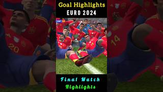 Spain vs England  21  Goal Highlights  EURO 2024  Recreate [upl. by Bhayani48]