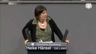 Heike Hänsel DIE LINKE Armutszeugnis für Entwicklungsminister Niebel [upl. by Oikim749]