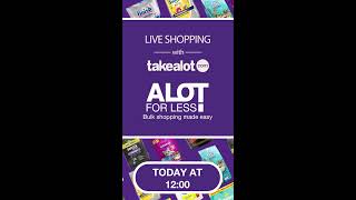 Live Shopping With Takealot  Tune in at 12 [upl. by Nalod961]