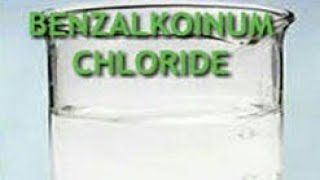 BENZALKONIUM CHLORIDE [upl. by Atsirtal]