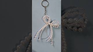 Bead keychain keychain crafts craftideas keychainmaking trending youtubeshorts shorts viral [upl. by Marya]