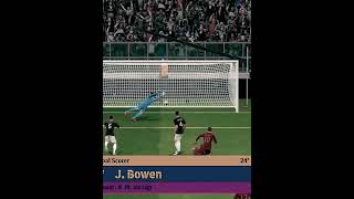 Jarrod Bowen goals bicycle goal efootball2024 supersubofficial shorts [upl. by Ankney530]