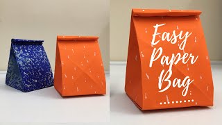 Paper Bag Crafts  DIY How To Make Paper Bag  Paper Bag Making Tutorial  Paper Crafts for school [upl. by Ibbie]