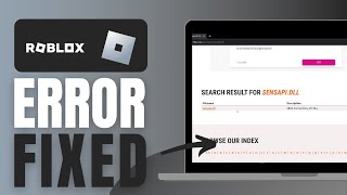 How To Fix Roblox Error quotFailed To Upload Library SensApidllquot  Problem Solved [upl. by Cassandra]