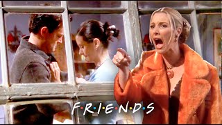 Phoebe Finds Out About Chandler amp Monica  Friends [upl. by Roinuj83]