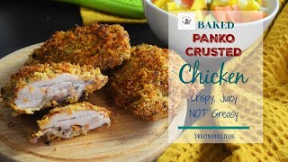 Baked Panko Crusted Chicken EP 151 [upl. by Hackney240]