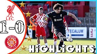 Liverpool vs Girona Football Match Highlights  U19 Youth League 2024  All Goals [upl. by Mila]