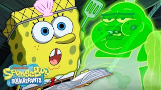 SpongeBob Summons a Ghost 👻  Full Scene  SpongeBobOfficial [upl. by Yelsgnik192]