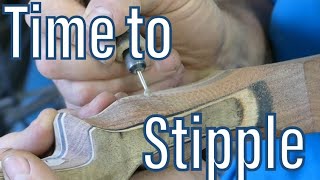 Stippling a Traditional Recurve Riser [upl. by Nations]