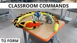 Spanish Classroom Commands Tú Commands [upl. by Ssor7]