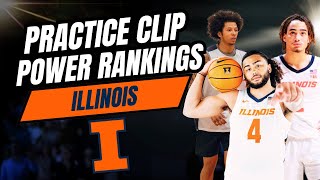 Power Ranking Illinois Players Based On Their Latest Practice Clips [upl. by Ruthy410]