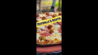 Homemade Meatballs on Pizza 🤯Three Thumbs Up [upl. by Galina263]