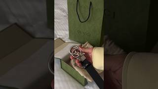 Gucci Reversible Belt Unboxing [upl. by Ilanos]