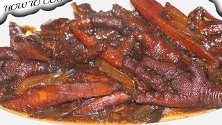 HOW TO MAKE JAMAICAN BROWN STEW CHICKEN FOOT RECIPE JAMAICAN ACCENT 2016 [upl. by Dorcia]