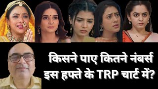 TRP ratings of Hindi tv serials week 35  TRP chart [upl. by Weywadt]