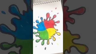 Create spot color drawing art shortvideo short colorful creative [upl. by Yrtsed]