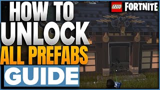 How To Unlock All Prefab Buildings In LEGO Fortnite [upl. by Alejna]