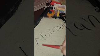 Sand writing asmr trending asmr videos how to write [upl. by Tutt]