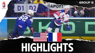 Highlights  USA vs France  2024 MensWorlds [upl. by Goodrow]