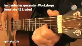 Gitarre lernen GuitarTV • Gitarrenschule ohne Noten  Schnelldurchlauf  Teil 1 [upl. by Wojak63]