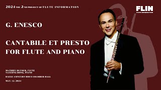 G Enesco  Cantabile et Presto for flute and piano [upl. by Eleinad]