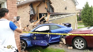 Brampton Collision between car and house on Moffat Ave 5282020 [upl. by Seta]