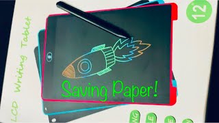 How to use a LCD Writing Tablet 12” [upl. by Oshinski]