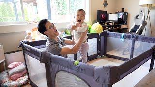 Review Cholena Foldable Baby Playpen with Gate A Safe and Spacious Play Area for Your Little One [upl. by Syl]