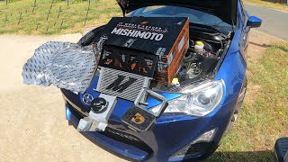 How to install Mishimoto oil cooler full length for Subaru BRZ Toyota GT86 Scion FRS [upl. by Connors857]