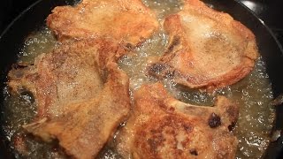 Fried Pork Chops  Bone In  Delicious [upl. by Delwyn910]