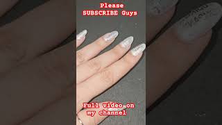 Nail art newspaper nailart subscribe share and watch full tutorial on my channel 🤗💅 [upl. by Larkins646]