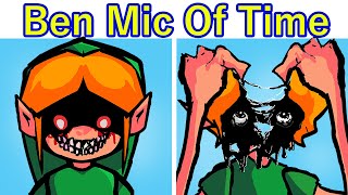 Friday Night Funkin VS Ben Drowned Mic Of Time Story Songs FNF ModHorror [upl. by Adriell]