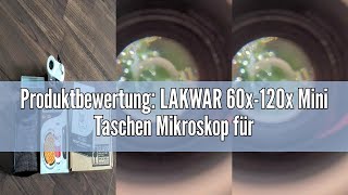 Produktbewertung LAKWAR 60x120x Mini Taschen Mikroskop für Kinder Erwachsene Tragbares Handmikros [upl. by Clyde241]