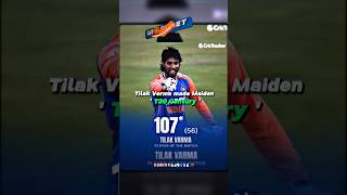 Tilak Verma century 📈 cricket trendingshorts cricketshorts CricRajput30 [upl. by Giguere]