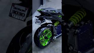 Fully modified Yamaha Aerox 155 aerox modification trending yamaha ppf [upl. by Ellehsal]