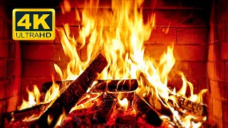 🔥 Cozy Fireplace 4K 12 HOURS Fireplace with Crackling Fire Sounds Crackling Fireplace 4K [upl. by Greff]