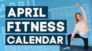 April Fitness Workout Calendar Workout Program [upl. by Petta685]